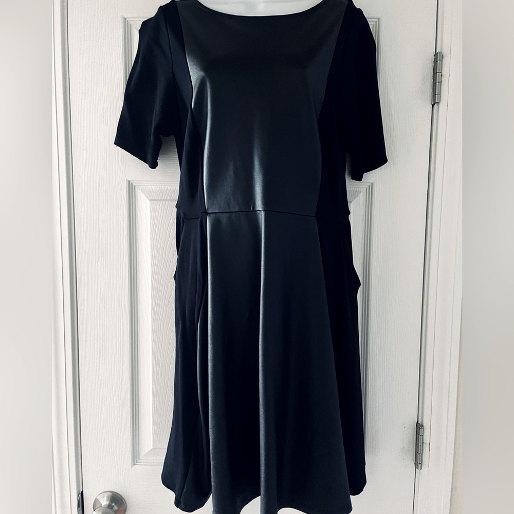 Torrid Black A-Line Mini Dress with Bateau Neckline